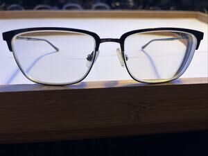 Randy Jackson Zyloware C. 058 Eyeglasses Frames ONLY Gunmetal Half Rim 54-17-145